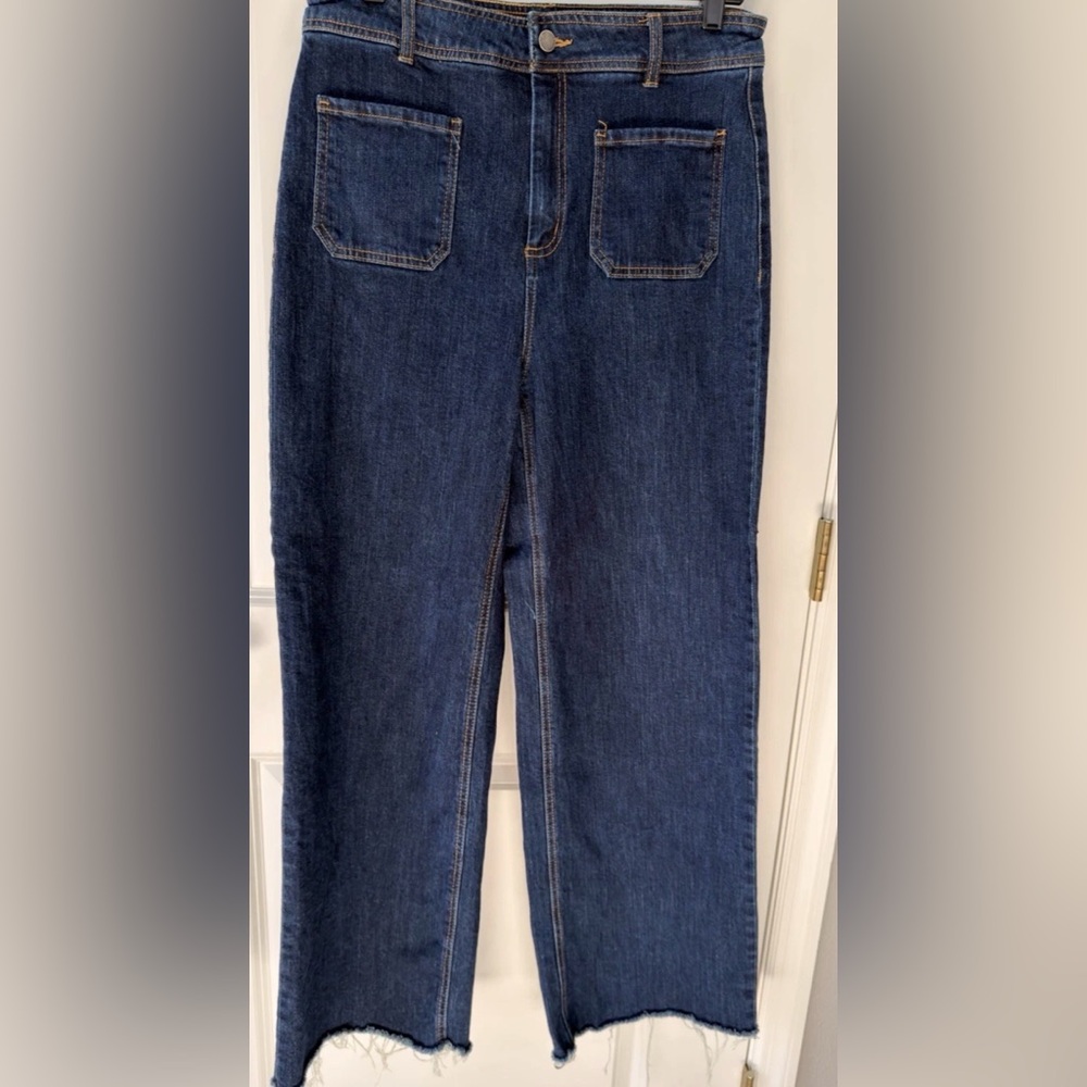 Oat New York Dark Blue Straight Leg Jeans